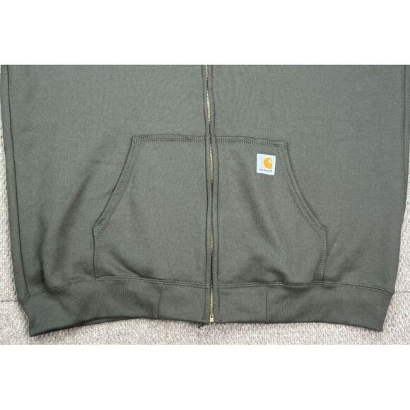 Carhartt Original‎ Fit Men's Green Full Zip Long Sleeve Hoodie Size XL - Picture 2 of 12